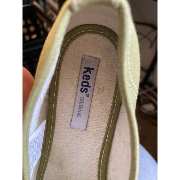 Keds Champion Slip-on women's sneaker sz 7.5 green white - Picture 6 of 7